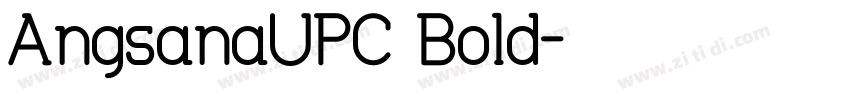AngsanaUPC Bold字体转换